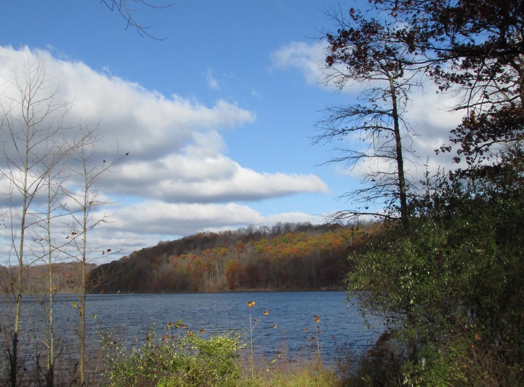 Fall Camping on lake