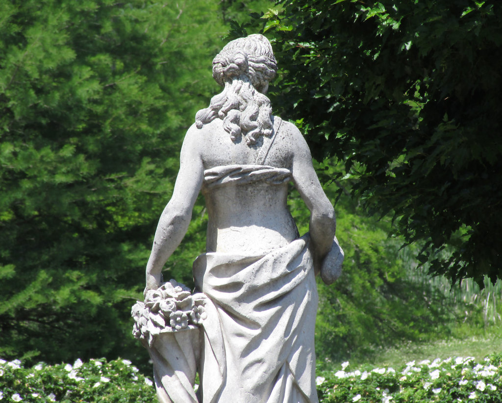 female statue from the back
