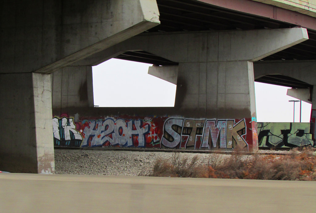 Chicago Graffiti on concrete