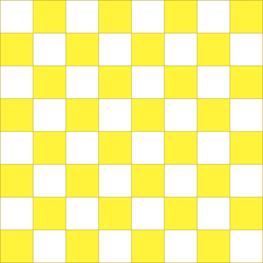 Yellow and white checker board image