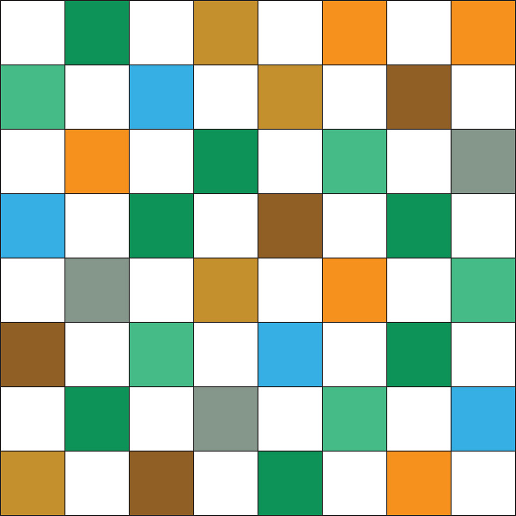 Autumn colored color combo checkers